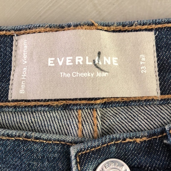 Everlane The Original Cheeky Jean Mid-Blue High Rise- size 23 Tall - Picture 7 of 7